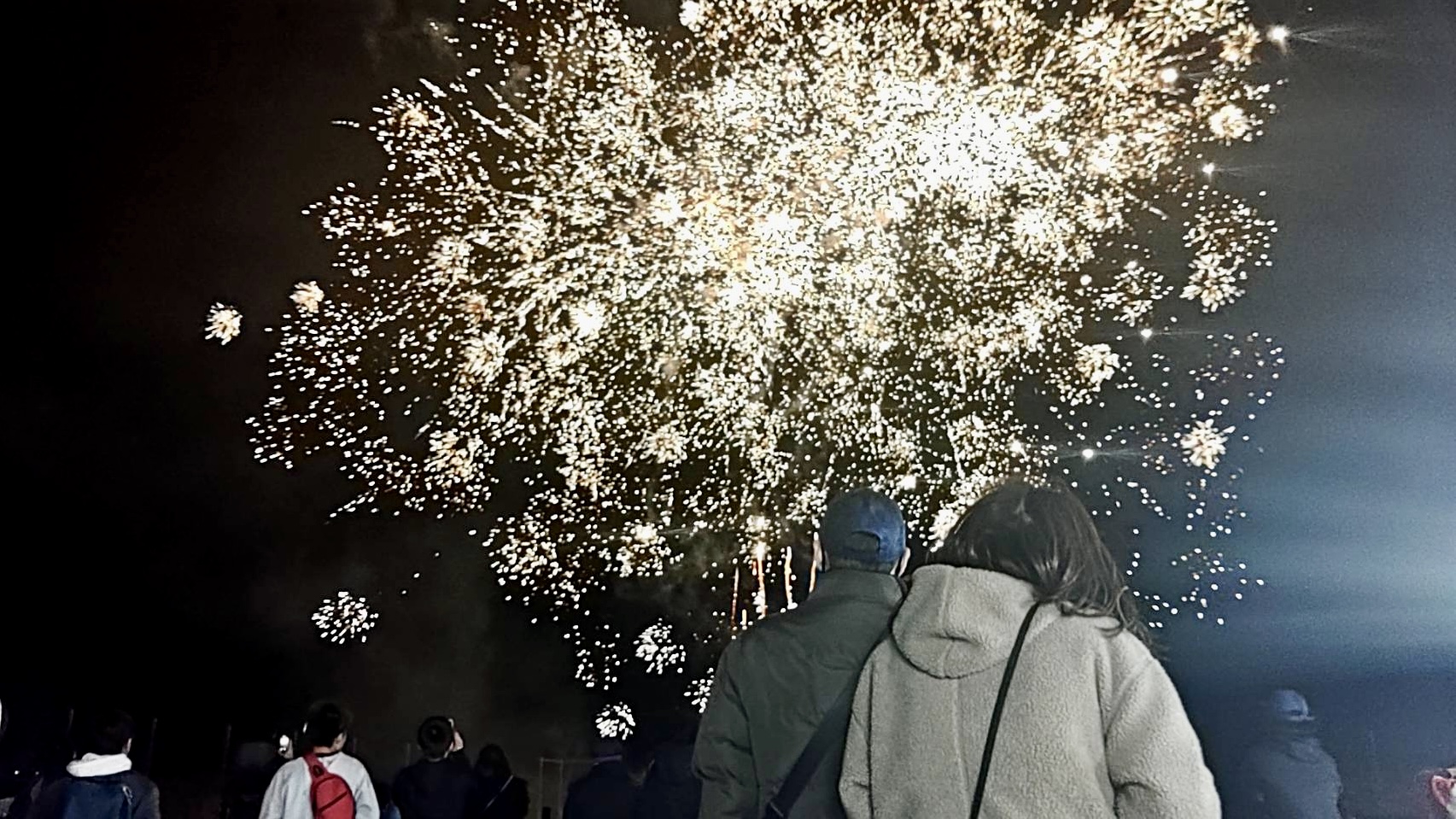 二島西公園祭りの花火